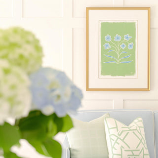 Botanical Line Study No. 6 floral wall art print.