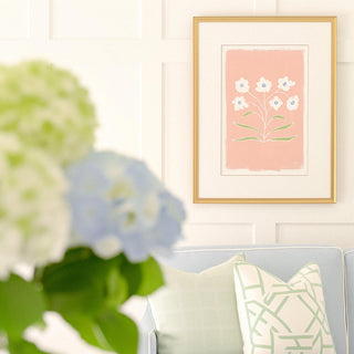 Botanical Line Study No. 3 floral wall art print.