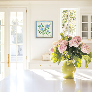 Hydrangea Study No. 1 botanical wall art print.