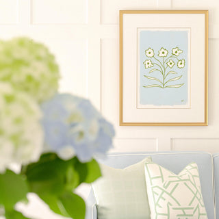 Botanical Line Study No. 8 floral wall art print.
